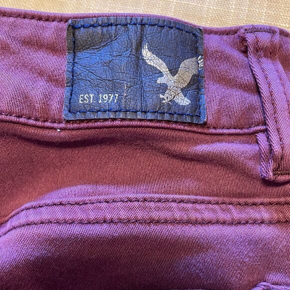 AE AMERICAN EAGLE shorts hi rise shortie 0 - Picture 3 of 5